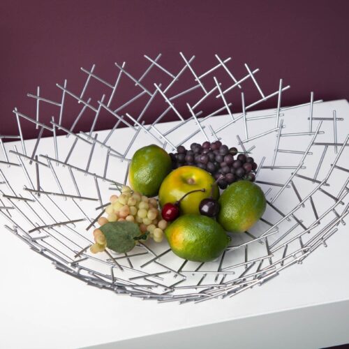 STRUCTURE ezüst gyümölcsös tál