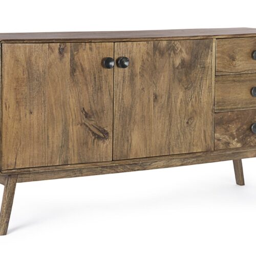 SYLVESTER tálalószekrény 2 ajtóval és 3 fiókkal