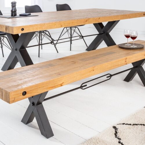 THOR barna fenyőfa ülőpad 200cm