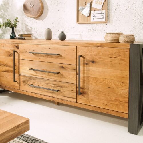 THOR barna tölgyfa tálalószekrény