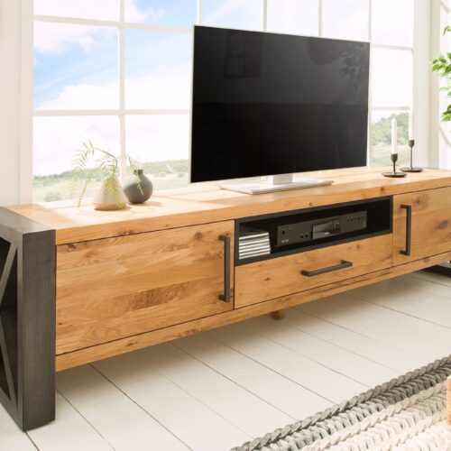 THOR II barna tölgyfa TV szekrény 200cm