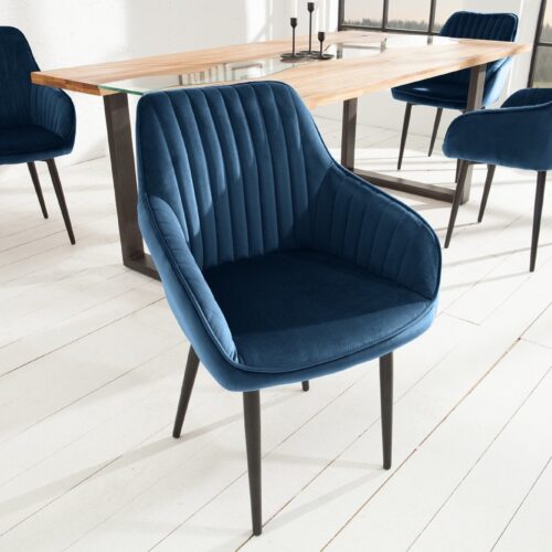 TURIN kék karfás szék