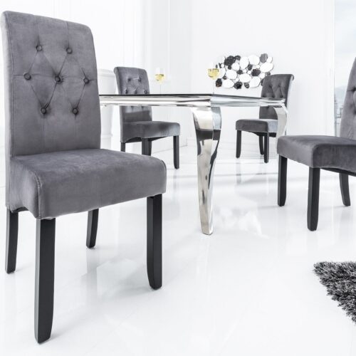 VALENTINO szürke és fekete szék