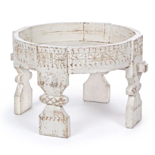 YASIR fehér lerakóasztal 50cm átmérő