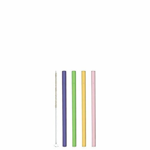 LEONARDO CIAO színes szívószál szett 4részes 15cm tisztítókefével LEONARDO CIAO színes szívószál szett 4részes 15cm tisztítókefével