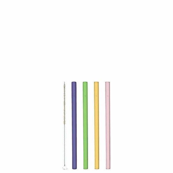 LEONARDO CIAO színes szívószál szett 4részes 15cm tisztítókefével LEONARDO CIAO színes szívószál szett 4részes 15cm tisztítókefével
