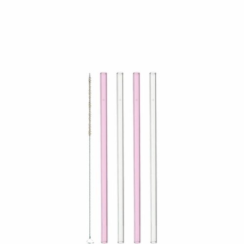 LEONARDO CIAO PINK-CLEAR szívószál szett 4részes 20cm tisztókefével LEONARDO CIAO PINK-CLEAR szívószál szett 4részes 20cm tisztókefével