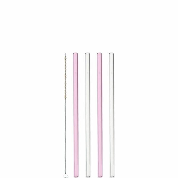 LEONARDO CIAO PINK-CLEAR szívószál szett 4részes 20cm tisztókefével LEONARDO CIAO PINK-CLEAR szívószál szett 4részes 20cm tisztókefével