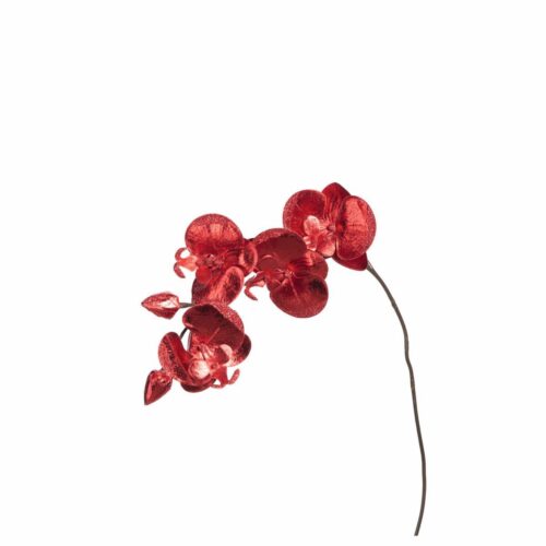 LEONARDO FIORE orchidea 85cm csillogó piros LEONARDO FIORE orchidea 85cm csillogó piros