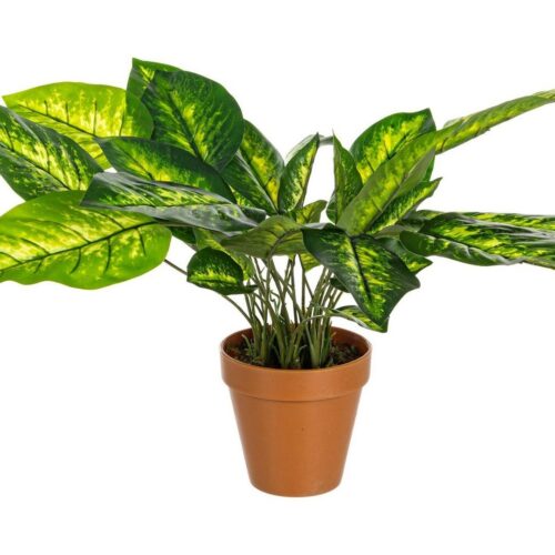DIEFFENBACHIA zöld műanyag művirág 45cm DIEFFENBACHIA zöld műanyag művirág 45cm