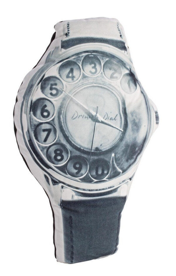 CLOCK fekete 100% poliester párna CLOCK fekete 100% poliester párna