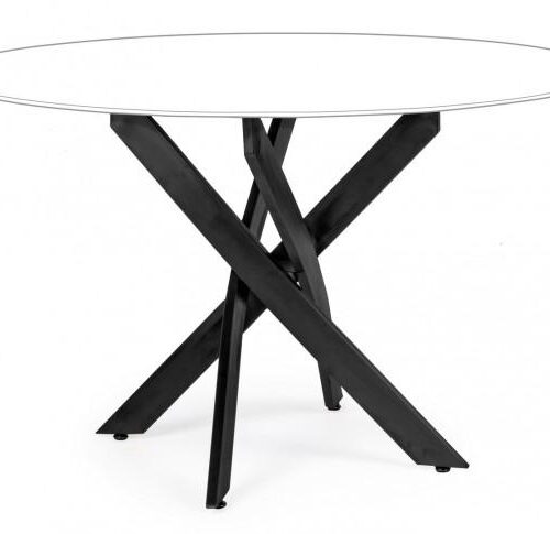 GEORGE fekete acél kerek étkezőasztal láb 56cm GEORGE fekete acél kerek étkezőasztal láb 56cm