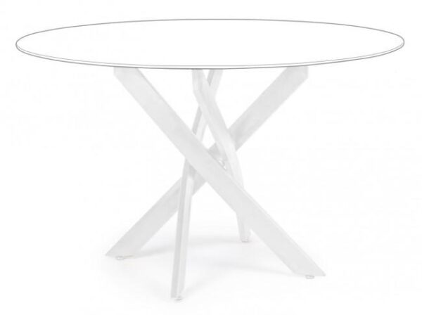 GEORGE fehér acél kerek étkezőasztal láb 56cm GEORGE fehér acél kerek étkezőasztal láb 56cm