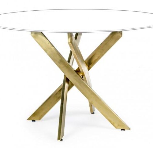 GEORGE arany acél étkezőasztal láb 56cm GEORGE arany acél étkezőasztal láb 56cm