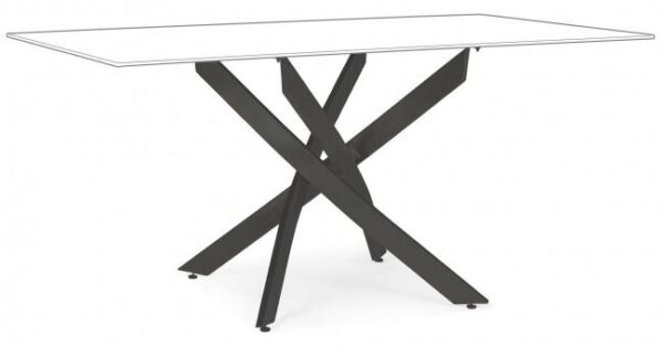 GEORGE fekete acél étkezőasztal láb 71cm GEORGE fekete acél étkezőasztal láb 71cm