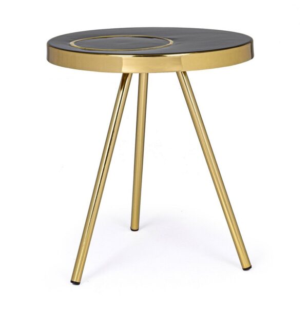 KESAR arany acél dohányzóasztal 40cm