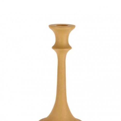 ALABASTRON okkersárga gyertyatartó 21cm ALABASTRON okkersárga gyertyatartó 21cm
