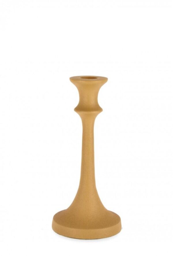 ALABASTRON okkersárga gyertyatartó 21cm ALABASTRON okkersárga gyertyatartó 21cm