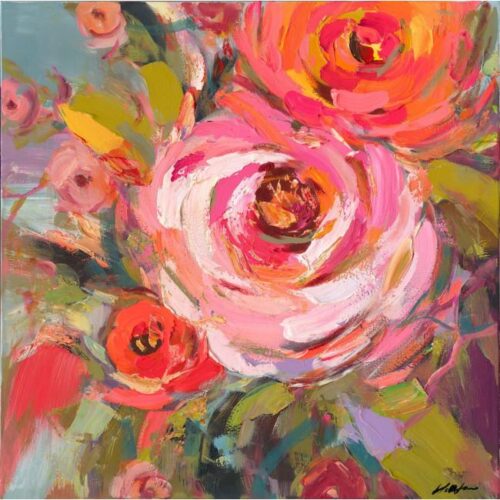 CROWN piros vászon festmény CROWN piros vászon festmény