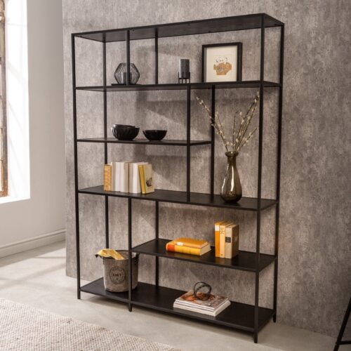 SLIM fekete fa polc 185x135 cm SLIM fekete fa polc 185x135 cm