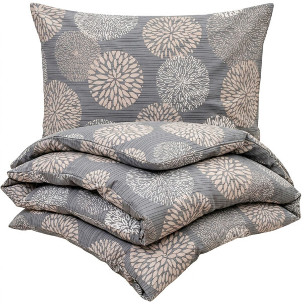 4Home Grey Petals pamut ágyneműhuzat