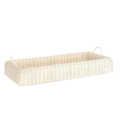 IRELE fehér rattan tálalótál IRELE fehér rattan tálalótál