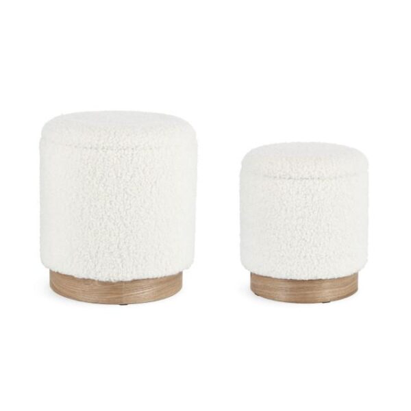 ZOYA törtfehér buklé puff ZOYA törtfehér buklé puff