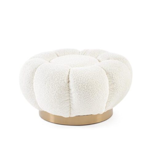 FLOREL fehér buklé puff FLOREL fehér buklé puff