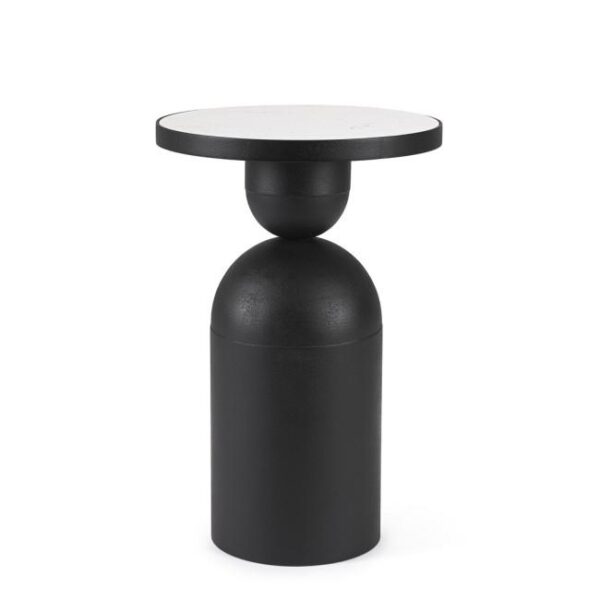 RONDEL fekete fém dohányzóasztal RONDEL fekete fém dohányzóasztal