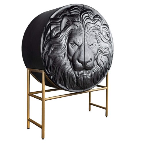 LION fekete mangófa tálalószekrény LION fekete mangófa tálalószekrény