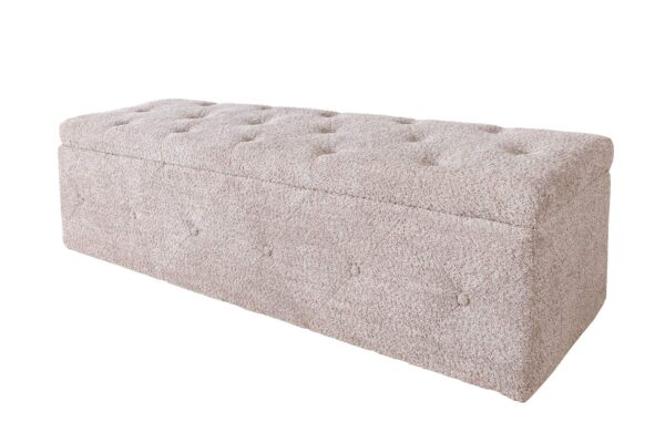 EXTRAVAGANCIA pezsgőszín bouclé ülőpad 140cm EXTRAVAGANCIA pezsgőszín bouclé ülőpad 140cm