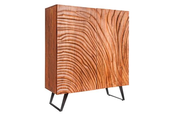 FLUID barna akácfa tálalószekrény 120 cm FLUID barna akácfa tálalószekrény 120 cm