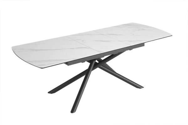 MIKADO fehér kerámia étkezőasztal 180-230 cm