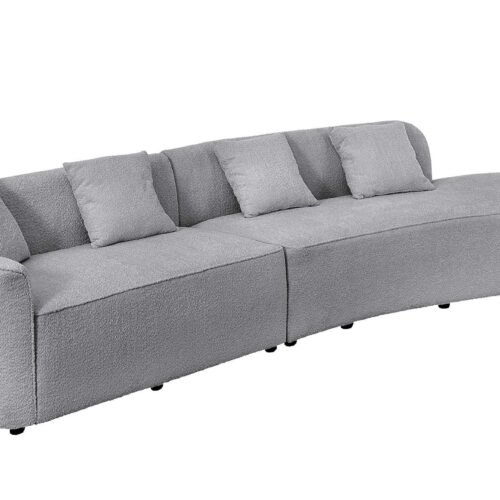 ATELIER L XXL szürke buklé kanapé