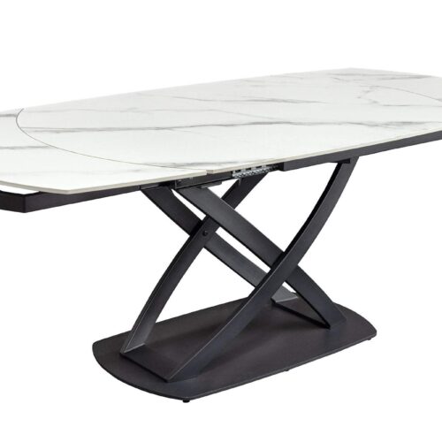 INCEPTION fehér kerámia étkezőasztal 130-190 cm INCEPTION fehér kerámia étkezőasztal 130-190 cm