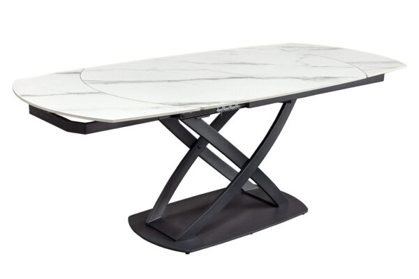 INCEPTION fehér kerámia étkezőasztal 130-190 cm INCEPTION fehér kerámia étkezőasztal 130-190 cm