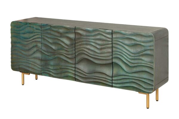 WAVE türkiz mangófa komód 160cm WAVE türkiz mangófa komód 160cm