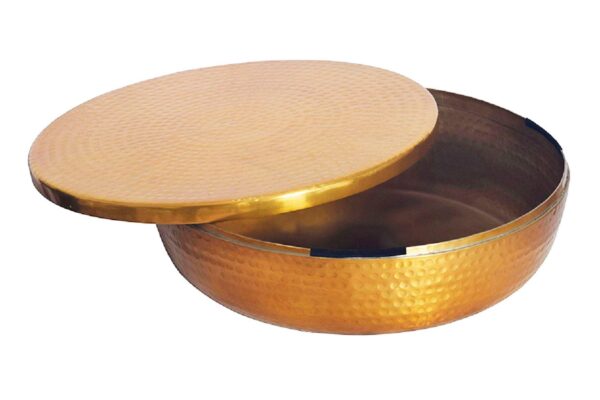 ORIENT alumínium-arany tál fedéllel 40 cm ORIENT alumínium-arany tál fedéllel 40 cm