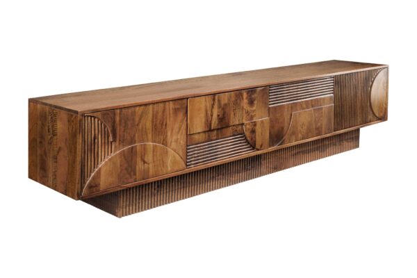 TV ART DECO barna mangófa tv szekrény 200 cm