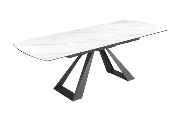 CONCORD fehér kerámia étkezőasztal 180-230 cm CONCORD fehér kerámia étkezőasztal 180-230 cm