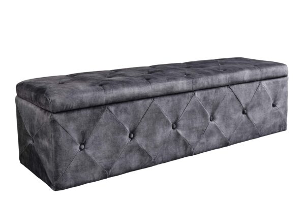 EXTRAVAGANCIA antik szürke mikroszálas ülőpad 140cm EXTRAVAGANCIA antik szürke mikroszálas ülőpad 140cm