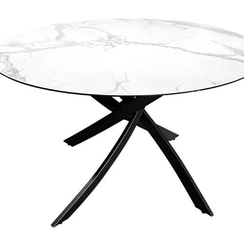 ALPINE fehér kerámia étkezőasztal 120cm ALPINE fehér kerámia étkezőasztal 120cm
