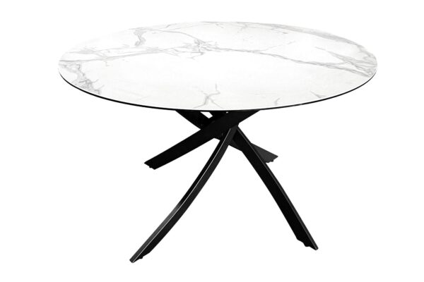 ALPINE fehér kerámia étkezőasztal 120cm