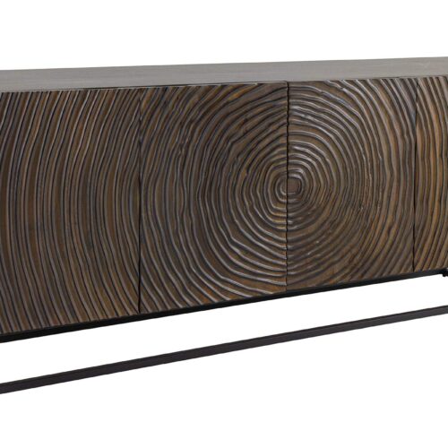 ZEN CIRCLE fekete-barna mangófa komód 180cm ZEN CIRCLE fekete-barna mangófa komód 180cm