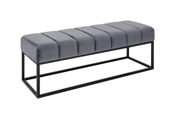 PETIT BEAUTE ezüstszürke bársony ülőpad 110cm PETIT BEAUTE ezüstszürke bársony ülőpad 110cm