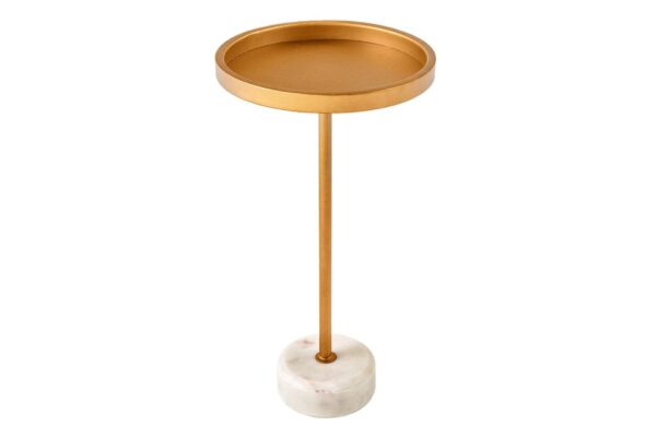 TRAYFUL arany-fehérmárvány lerakóasztal 60cm TRAYFUL arany-fehérmárvány lerakóasztal 60cm