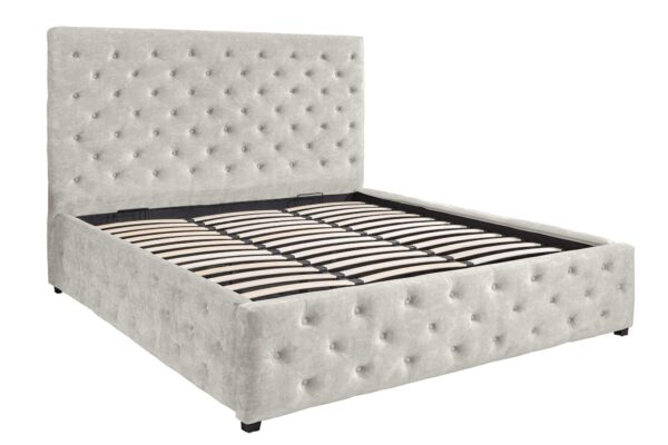 PARIS CHESTERFIELD bézs bársony ágy 180x200 cm PARIS CHESTERFIELD bézs bársony ágy 180x200 cm
