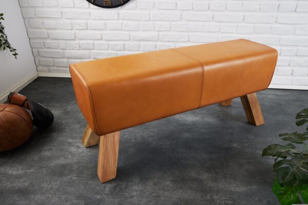 TURNBOCK barna bőr ülőpad 100cm TURNBOCK barna bőr ülőpad 100cm