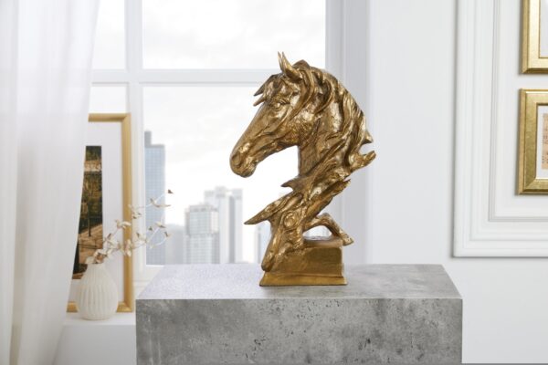 CABALLO PFERDEKOPF arany alumínium 40cm CABALLO PFERDEKOPF arany alumínium 40cm