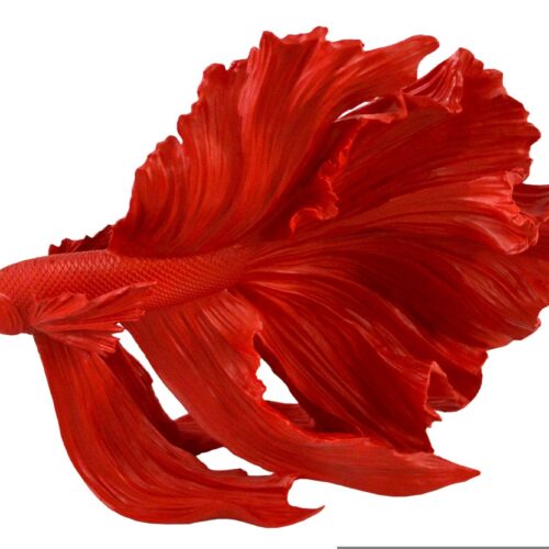CROWNTAIL piros 3d hal dekoráció 35cm CROWNTAIL piros 3d hal dekoráció 35cm